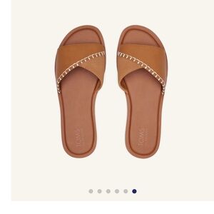TOMS Women's Tan Shea Slide Sandals